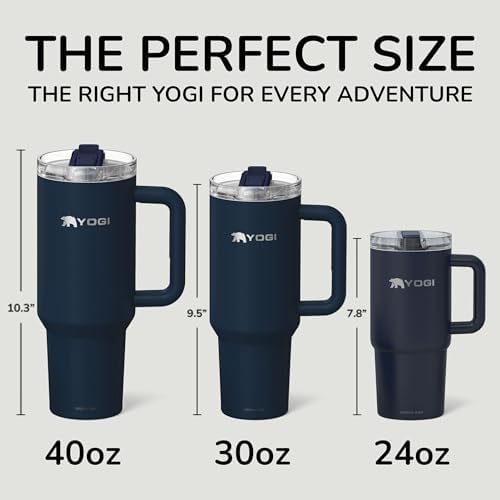 YOGI 40oz Tumbler with Straw - Eclipse - Image 6