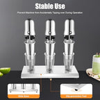 3 Heads Mixer, 110V 18000RMP Electric Maker Machine Commercial Machine with 3 x 800ml Cup, Milk Frother Mixer for Milk Drink Tea Juice (3-Head) - Image 6