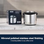 De'Longhi Large Easy Clean Knock Box, Stainless Steel - Image 3