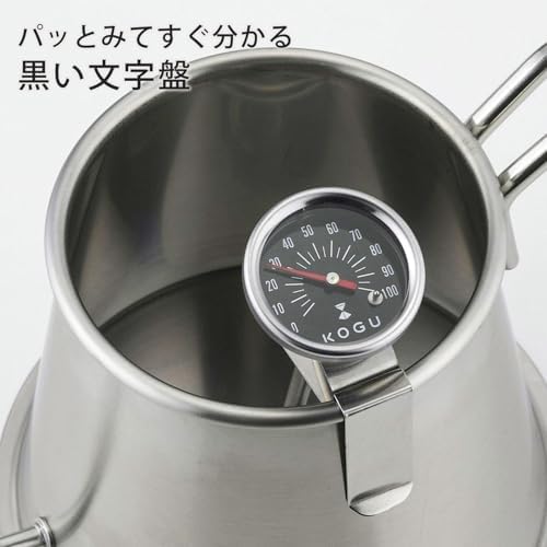 KOGU Coffee Instrument Thermometer, Made in Japan, Stainless Steel, Coffee, Drip, Suitable Temperature, Clip Type, 0-100 °C, 42161, Tsubamesanjo Shimomura - Image 5