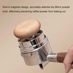 4-piece Espresso Tamper Set, 58mm Self-leveling Distributor, Wdt Tool, Calibrated Coffee Tamper, Magnetic Holder And Triangular Silicone Mat, For Espresso Portafilters Black - Image 4