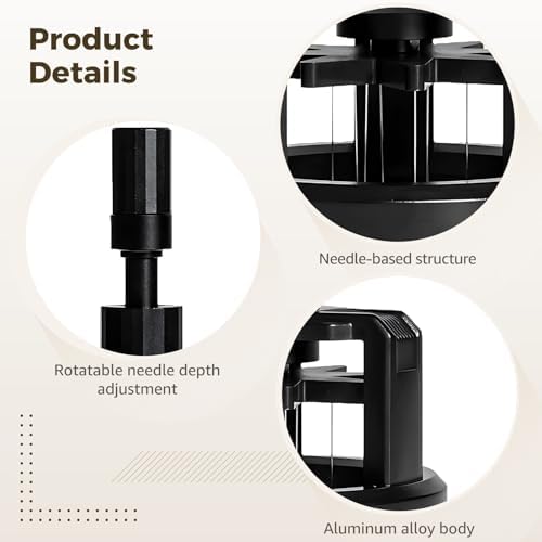 Espresso Distribution Tool with Strong Attachment Force Suction Base, 4.8 in Adjustable WDT Espresso Stirrer Tool for Even Extraction, Needle Coffee Distributor with Rotating Powder Needle - Image 2