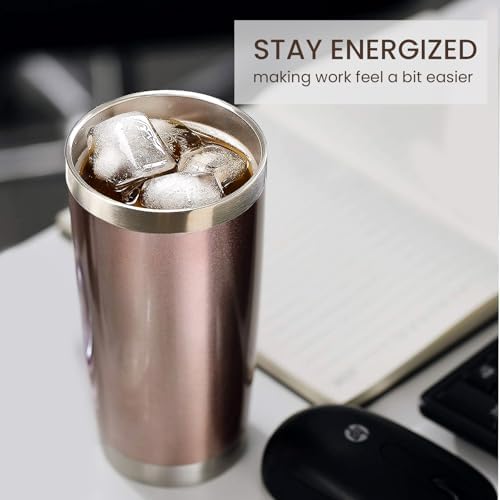MEWAY 20oz Tumbler 8 Pack Double Wall Vacuum Insulated Travel Mug Bulk, Mix Color Stainless Steel Tumblers with Lid and Straw, Durable Powder Coated Coffee Cups for Cold & Hot Drinks（Mix Color, 8 - Image 4