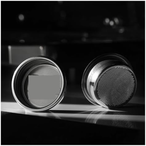 58.5mm Espresso Basket Filter Stainless Steel Double Layer Reusable Filter Cup Barista Tools Coffee Accessories(2pcs 58.5mm 18g) by Unknown