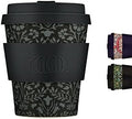 Ecoffee Cup 12oz (350ml) William Morris Reusable Coffee Cup – PLA Plant-Based Travel Mug with Silicone Lid, Melamine Free & Dishwasher Safe – Walthamstow by EcoffeeCup