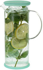 FORLIFE LUCENT Glass Iced Tea Jug with Capsule Infuser, 48-Ounce, Mint - Image 4