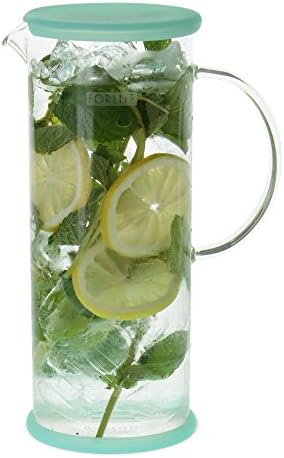 FORLIFE LUCENT Glass Iced Tea Jug with Capsule Infuser, 48-Ounce, Mint - Image 4
