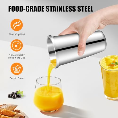 3 Head Commercial Milkshake Mixer, 110V/60hz Electric Stainless Steel Shake Machine with PC/Stainless Steel Cups Speed 18000rpm for Ice Cream Parlors, Fast-Food Chains - Image 4