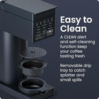Chefman Caffeinator Single Serve Coffee Maker, Brew Kcups & Grounds, Drip Coffee Machine with Brew Strength Settings, Iced Coffee Function, 45 oz. Removable Water Reservoir - Image 6