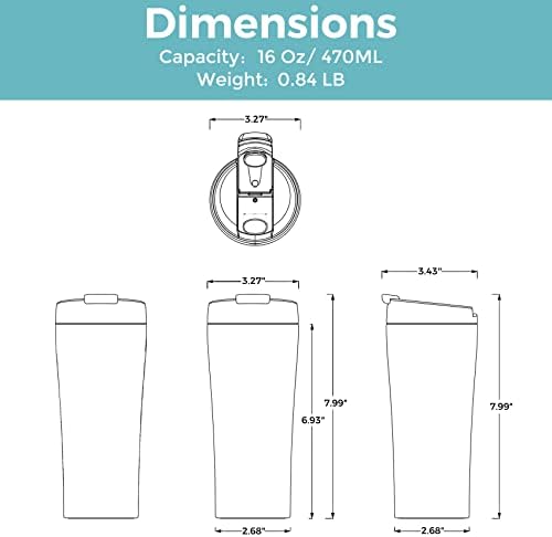 Tiken Black French Press Coffee Maker AND Black Insulated Tumbler, Stainless Steel Coffee Maker - Image 7