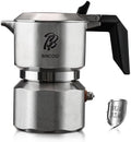 Bincoo Stove Moka Pot 2 Cups - 316 Stainless Steel Espresso Maker, Italian Moka Pot Coffee Maker for Stovetop, Three-valve Pressure, Heavy Weight Design by Bincoo