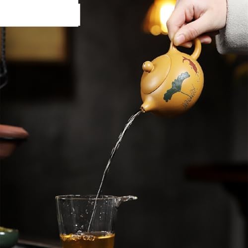 Tea Pots For Loose Tea 180ML Classic Tea Pot Purple Clay Teapots Ore Kettle Hole Filter Handmade Tea Set Chinese Teapot Tea Infuser Pot - Image 5