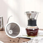 cold brew coffee filter 4/8pcs Stainless Steel Coffee Filter Over Portable Reusable Small And Light Compact Cone Dripper Hot Water(8pcs,Small) - Image 4