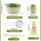 2/4/5pcs Matcha Green Set, Ceramic Spout Bowl, Breakfast And Latte Making Tool(2pcs) - Image 6