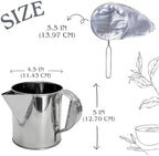 Stainless Steel Thai Tea Pot with Reusable Cloth Filter – Ground Tea Coffee Strainer for Thai Iced Tea, Teh Tarik pulled tea jug & Pour Over Brewing - Image 2