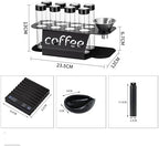 Coffee Bean Storage Bottles,Dose 22g Capacity,with Mini Coffee Scale, Ceramic Bean Tray,for Home,Coffee Shop - Image 5
