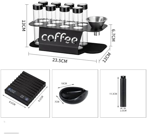 Coffee Bean Storage Bottles,Dose 22g Capacity,with Mini Coffee Scale, Ceramic Bean Tray,for Home,Coffee Shop - Image 5