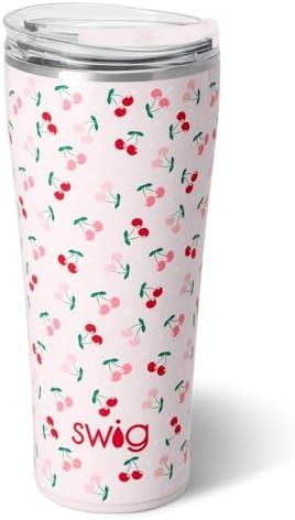 Swig Life 32oz Insulated Tumbler with Lid, Cherry Pie by SwigLife