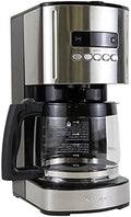 Kenmore Drip Coffee Maker - 12 Cup Programmable Cafe Machine With Glass Pot, Regular & Bold Brew, Auto Shut Off Large Water Reservoir, Reusable Filter, Kitchen Appliances For Cafeteria Barista, Black by Koolatron
