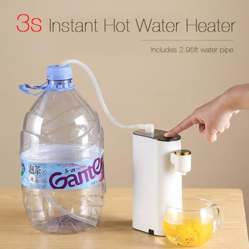 Mini Portable Instant Hot Water Dispenser - 1200W, 3s Quick Heating, 5 Adjustable Temperatures for Bottled Water - Image 4