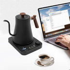 Gooseneck Electric Kettle 1200W, 0.24Gal/0.9L Constant Temperature Electric Tea Kettle with Adjustable Tempera 104-212℉, Quick Heating, 304 Stainless Steel for Coffee Tea Home Office (Black) - Image 6