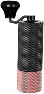 Coffee Grinder Stainless Steel Burr Mill Hand Coffee Mill Stainless Steel Core Professional Conical Burr Mill for Cafe Bar Camping, Black Rose Gold by Unknown