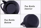 tetsubin Cast iron tea kettle japanese workshop teapot hobnail pattern with Stainless Steel Infuser（10.14oz Black） - Image 7