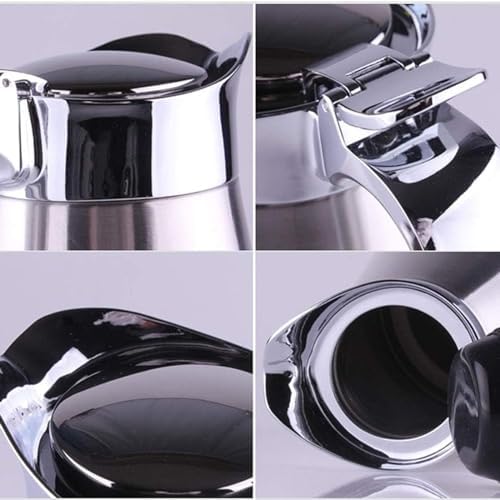 Vacuum Insulated Jug Thermal Coffee Carafe Flask Stainless Steel, Durable Thermos Hot and Cold Tea Coffee, for Home, Office, Hotel(1.5L) - Image 6