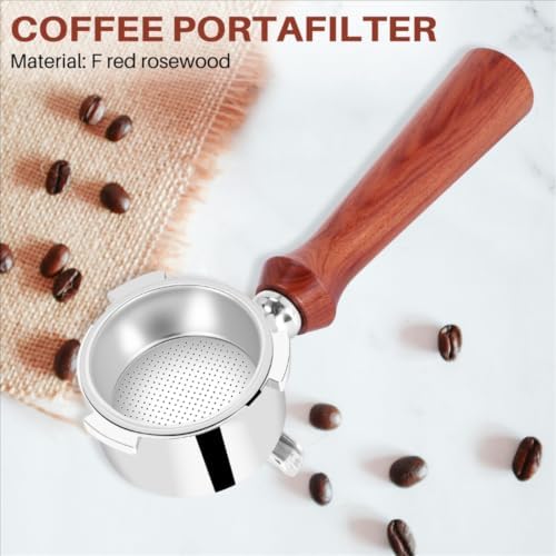 51mm Bottomless Portafilter 3 Ears, Compatible with CASABREWS CM5418, 3700 Essential and 5418Pro Espresso Machine, Naked Portafilter with 304 Stainless Steel Filter Basket & Puck Screen - Image 3