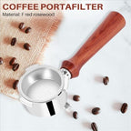 51mm Bottomless Portafilter 3 Ears, Compatible with CASABREWS CM5418, 3700 Essential and 5418Pro Espresso Machine, Naked Portafilter with 304 Stainless Steel Filter Basket & Puck Screen - Image 3