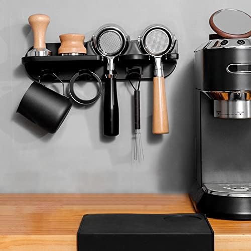 Space Saving Wall Shelves Coffee Station Organizer Multipurpose Espresso Tools Coffee Portafilter Holder for Home Espresso Tools Wall Rack - Image 6