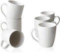 11 Ounce Porcelain Mugs, Set of 6 Coffee Mugs for Tea, Milk, Hot Cocoa, White by MIWARE