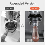 54mm Coffee Powder Receiving Dosing Ring Rotatable Aluminum Alloy Loop Coffee Machines Funnels Accessories (Color : Silver Size : 54mm) - Image 6