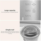 Versatile 400W Electric Milk Frother with Large Capacities, Design for Elegant Kitchen Decor, US Plug, Thick Milk Foam Maker (US Plug) - Image 6