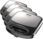 BLACK+DECKER 3-in-1 Waffle Iron, WM2000SD, Grill and Sandwich Press, Non-Stick Removable Plates, Space Saving Compact Design (Pack of 4) by Unknown