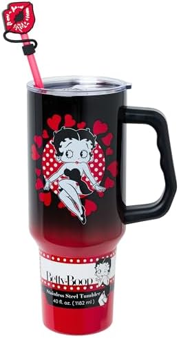 Silver Buffalo Betty Boop Core Cute Pose, Stainless Steel Tumbler, 40oz by SilverBuffalo