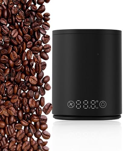 Digital Coffee Bean Dosing Cup, Portable Coffee Scale, for Espresso, with LED Scale, 0.1g High Precision, 0.3-500g Measuring Range, Compatible 58mm Portafilter, for Weighing & Tamping by Unknown