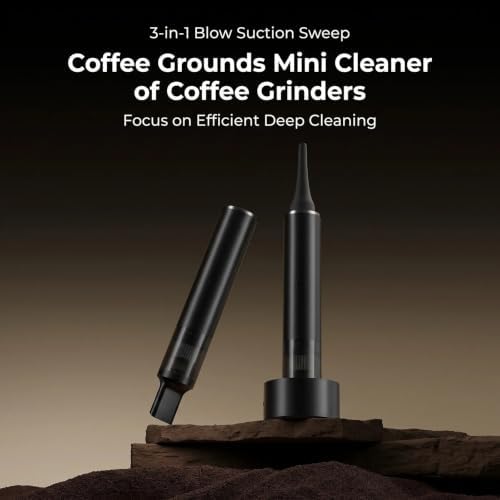 Barista Coffee Vacuum Cleaner - for Coffee Powder Clean& Grinder Residue, Mini Handheld Coffee Powder Cleaner with Brushless Motor, 23g Powder Bin, Blowing & Inflating 2 Suction Modes - Image 2