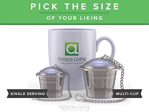 Silver - Medium Tea Infuser + Large Tea Infuser - Image 7