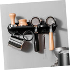 PRETYZOOM No-drill Espresso Tamper Holder Station with Portafilter and Tamper Organizer Wall Mounted Coffee Machine Storage Rack for Espresso Accessories Kit Space-saving Organizer Shelf - Image 6