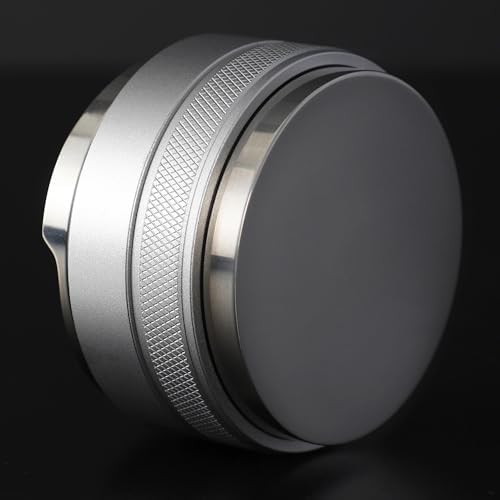51mm Coffee Distributor and Tamper,Dual Head Coffee Leveler Fits for Delonghi 51mm Portafilter,Professional Espresso Hand Tamper.(Silver) by Coosigar