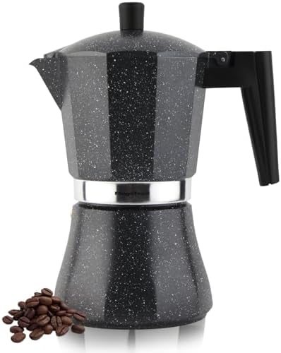 Magefesa Onix 9-Cup Stovetop Espresso Moka Pot, Stainless Steel & Aluminum Italian Coffee Maker, All-Stovetop Compatible Greca Coffee Maker by Magefesa