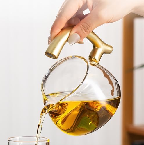 Magnetic Glass Tea Pot, Lazy Kungfu Drip Tea Set, Semi Automatic Heat Resistant Teapot, Sturdy High Borosilicate Glass TeaPot, Suitable for home/office Reception Tea Set - Image 4