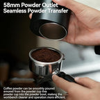 Digital Coffee Bean Dosing Cup, High Precision Espresso Scale, with Led Scale, 0.1g High Precision, 0.3-500g Measuring Range, Compatible 58mm Portafilter, for Weighing & Tamping - Image 4