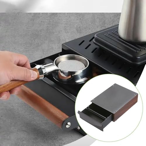 Generic Walnut Espresso Knock Box under Grinding Knock Out Drawer Grounds Bucket Household Coffee Knocker Drawer for - Image 4