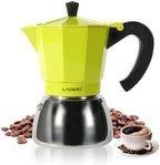 LAOION Stovetop Espresso Maker, 6Cup Moka Pot, Espresso Machine by LAOION