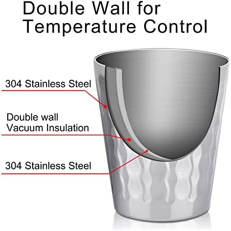 Beasea Stainless Steel Cups 10 oz, 8 Pack Small Bulk Stainless Steel Tumbler Stackable Insulated Cups for Drinking Double Wall Metal Glasses Tin Cups for Home Restaurant Office Party Camping - Image 4