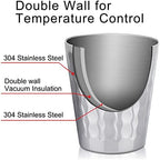 Beasea Stainless Steel Cups 10 oz, 8 Pack Small Bulk Stainless Steel Tumbler Stackable Insulated Cups for Drinking Double Wall Metal Glasses Tin Cups for Home Restaurant Office Party Camping - Image 4