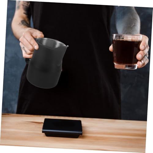 jojofuny 2pcs Espresso Frothing Pitcher Stainless Jug for Latte Art Pointed Spout Design for Precise Pouring Multi-use Steamer Cup for Home and Professional - Image 7