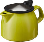 FORLIFE Bell Ceramic Teapot with Basket Infuser, 16-Ounce/470ml, Lime - Image 2